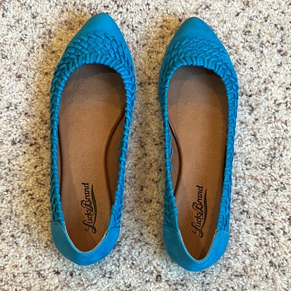 Lucky Brand Phoene Capri Blue Flats - Picture 5 of 12